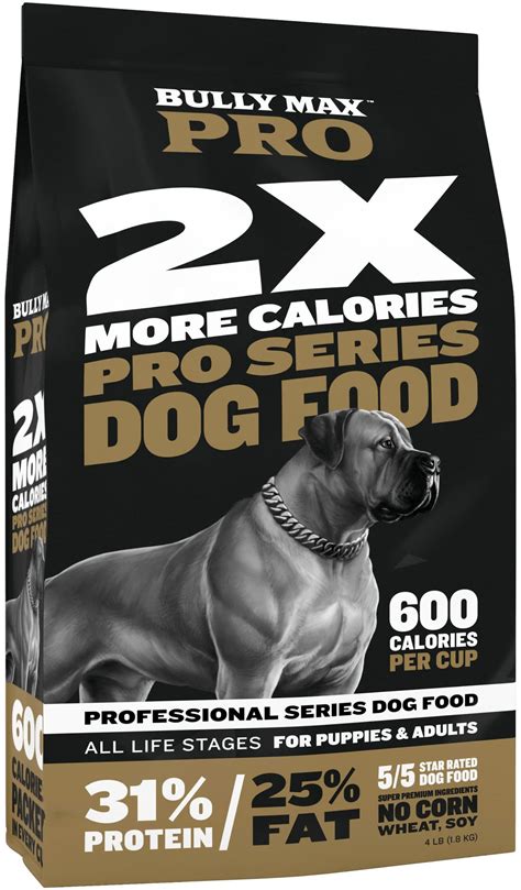 Bully max food - Bully Max PRO Series 31/25 High Calorie Dog Food. 0 out of 5 star rating. 0 Reviews. Write a review. Price. $29.77. Subscribe & Save10% $26.79. Save 20% on all auto-ship orders. Save time and never run out of this item.